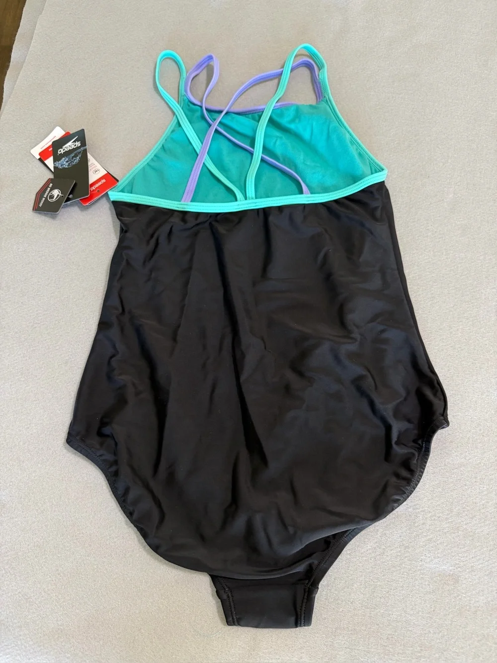 Speedo NEW Girls One Piece Swimsuit Size 16 #260041